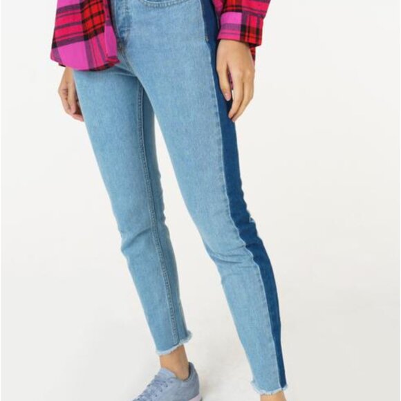 ROXY Cloudy Days Boyfriend Fit Two-Tone Jeans Like New ✨ - Picture 16 of 16